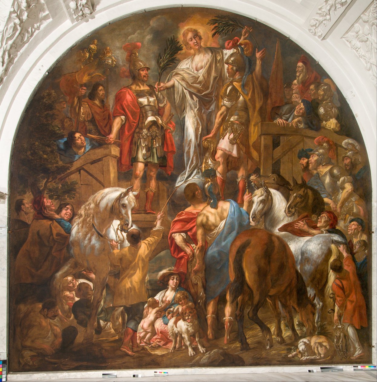 Fred mellem romerne og batavierne af Jacob Jordaens the elder