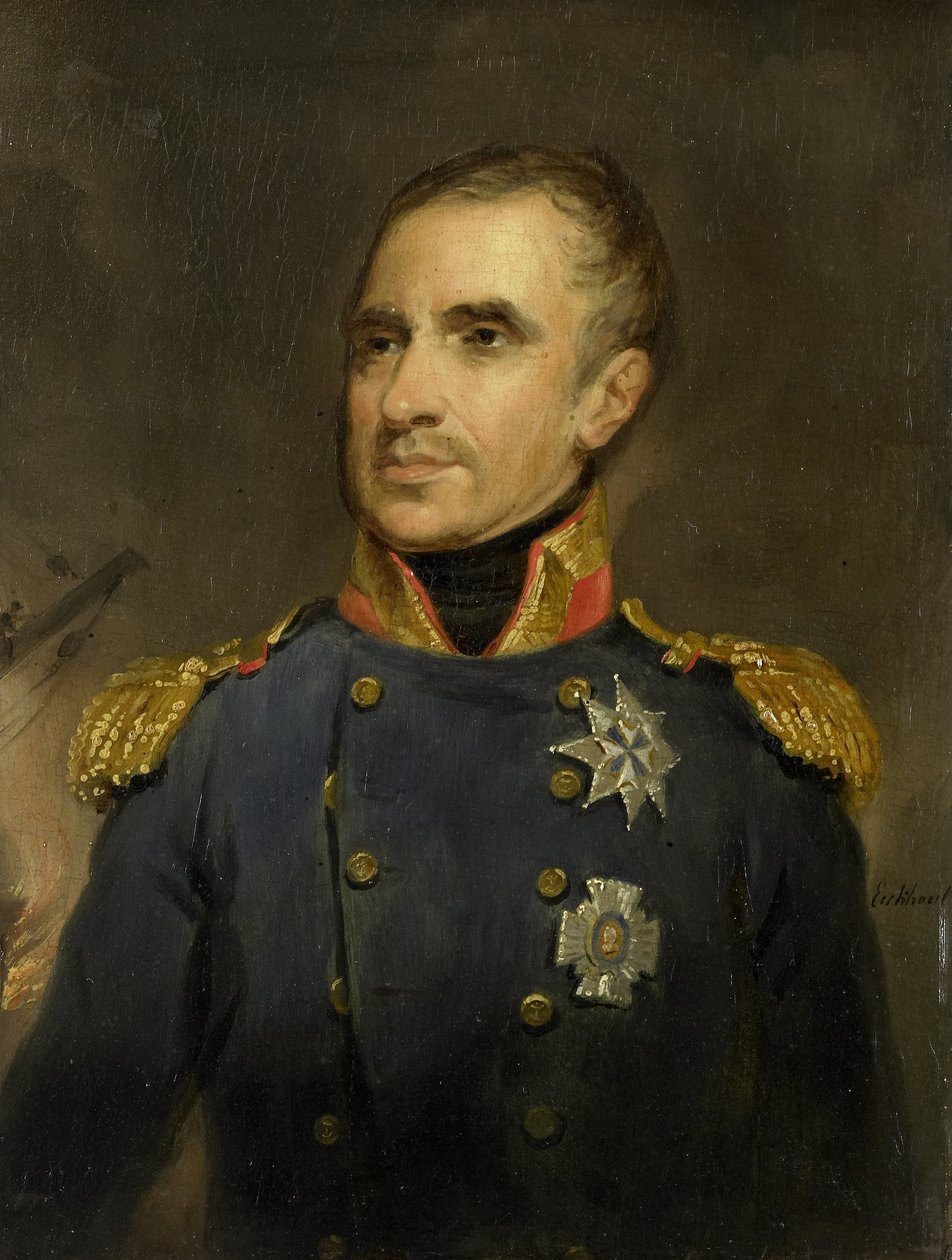 Jonkheer Theodorus Frederik van Capellen (1762-1824), viceadmiral og befalingsmand for den hollandske eskadron ud for Algier, 1816 af Jacob Joseph Eeckhout