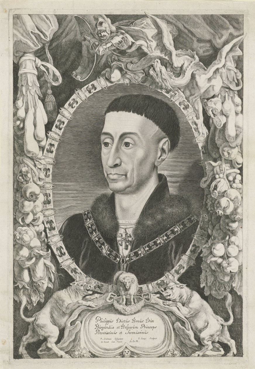 Portræt af Philip de Goede Dukes of Burgundy (serietitel) af Jacob Louys