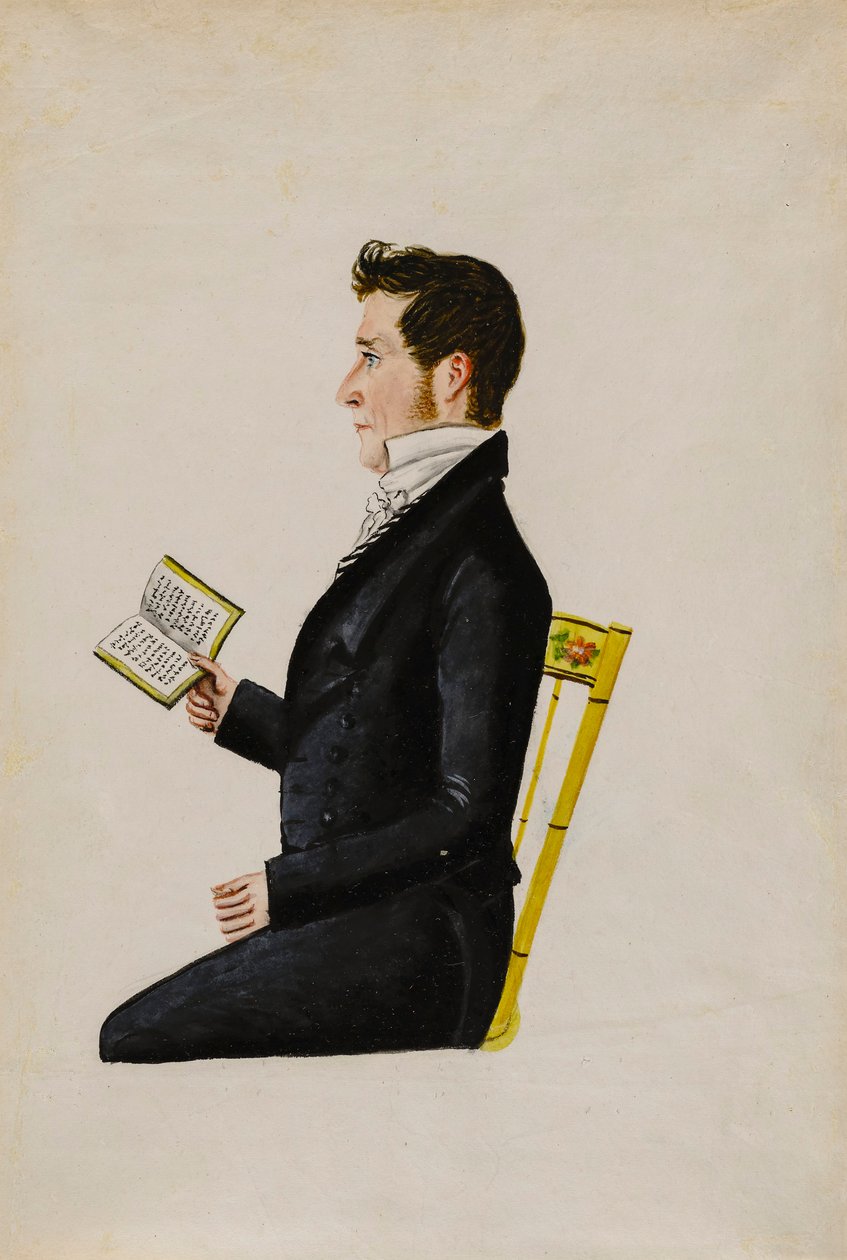 Portræt af George Musser, ca. 1826. af Jacob Maentel