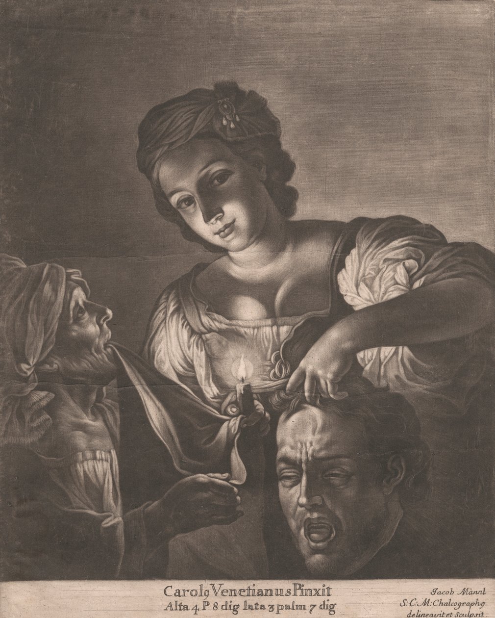 Judith med hovedet af Holofernes af Jacob Mannl