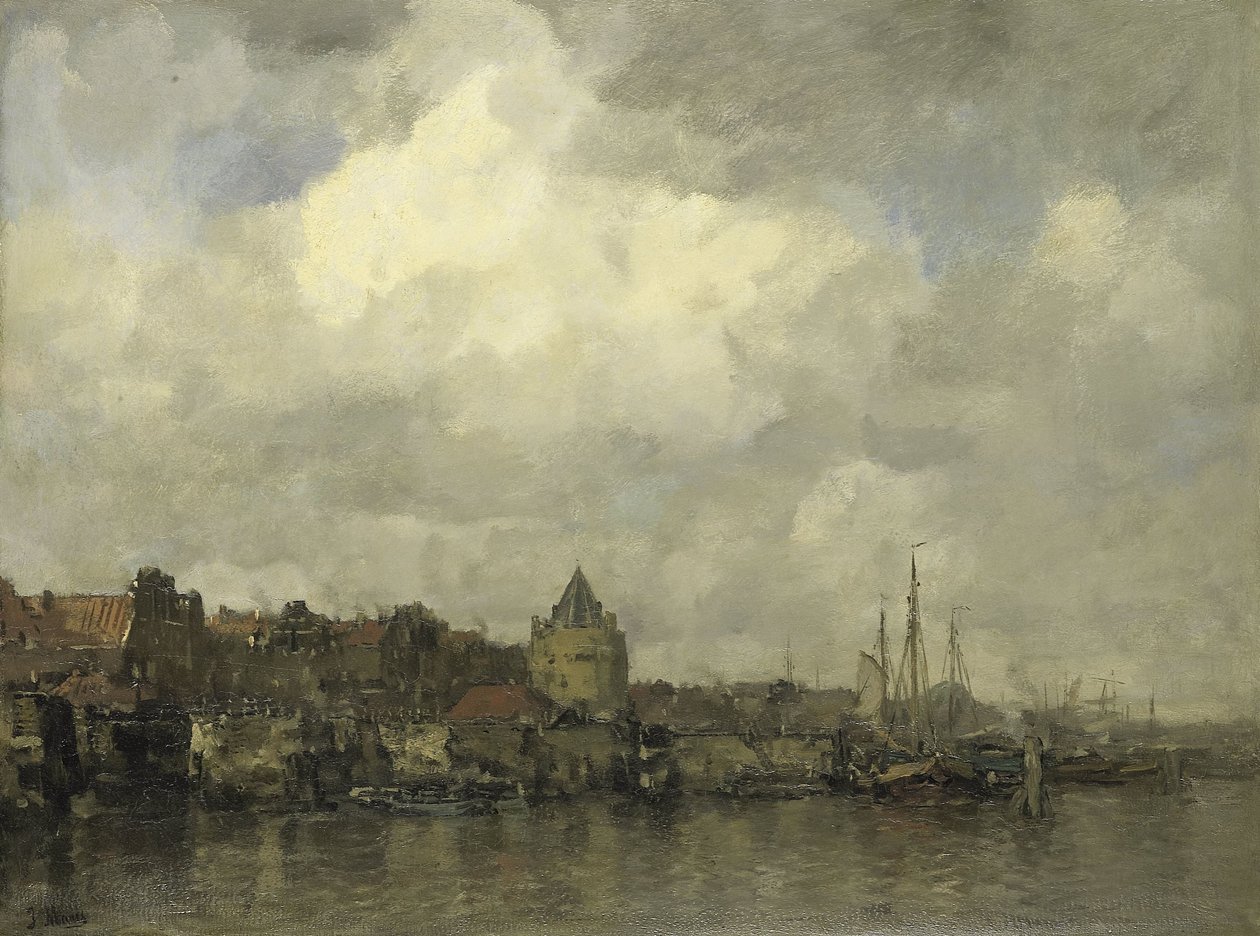 Schreierstoren på ydersiden i Amsterdam af Jacob Maris