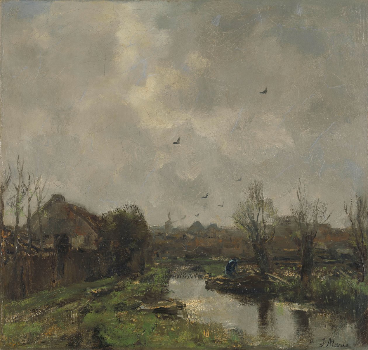 Landskab i nærheden af ​​Haag af Jacob Maris