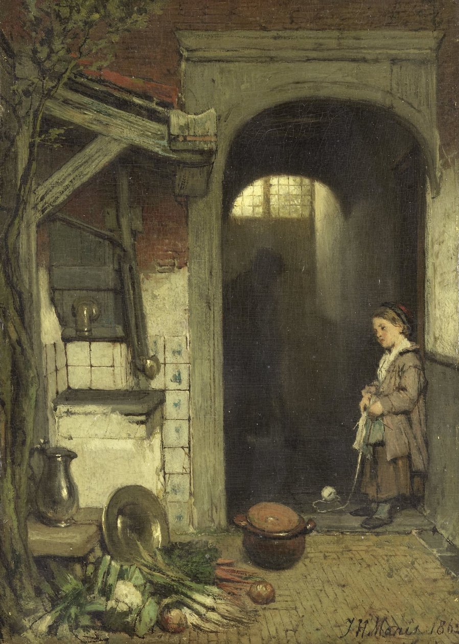 Lille gårdhave af Jacob Maris