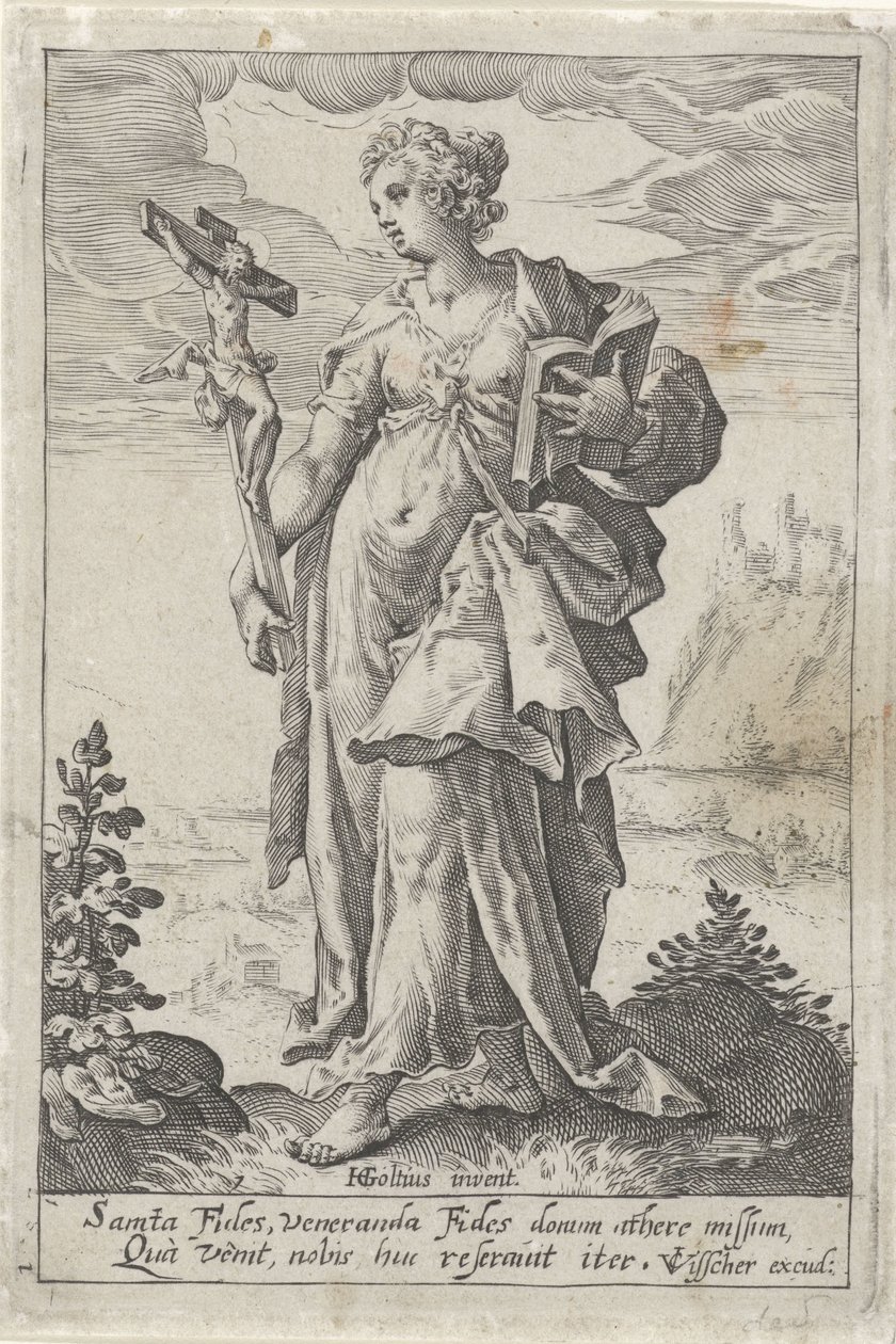 Tro (Fides) af Jacob Matham (attributed to)