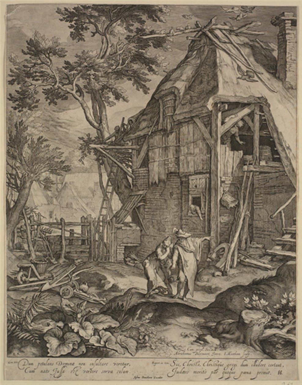 Abraham, der sender Hagar bort af Jacob Matham