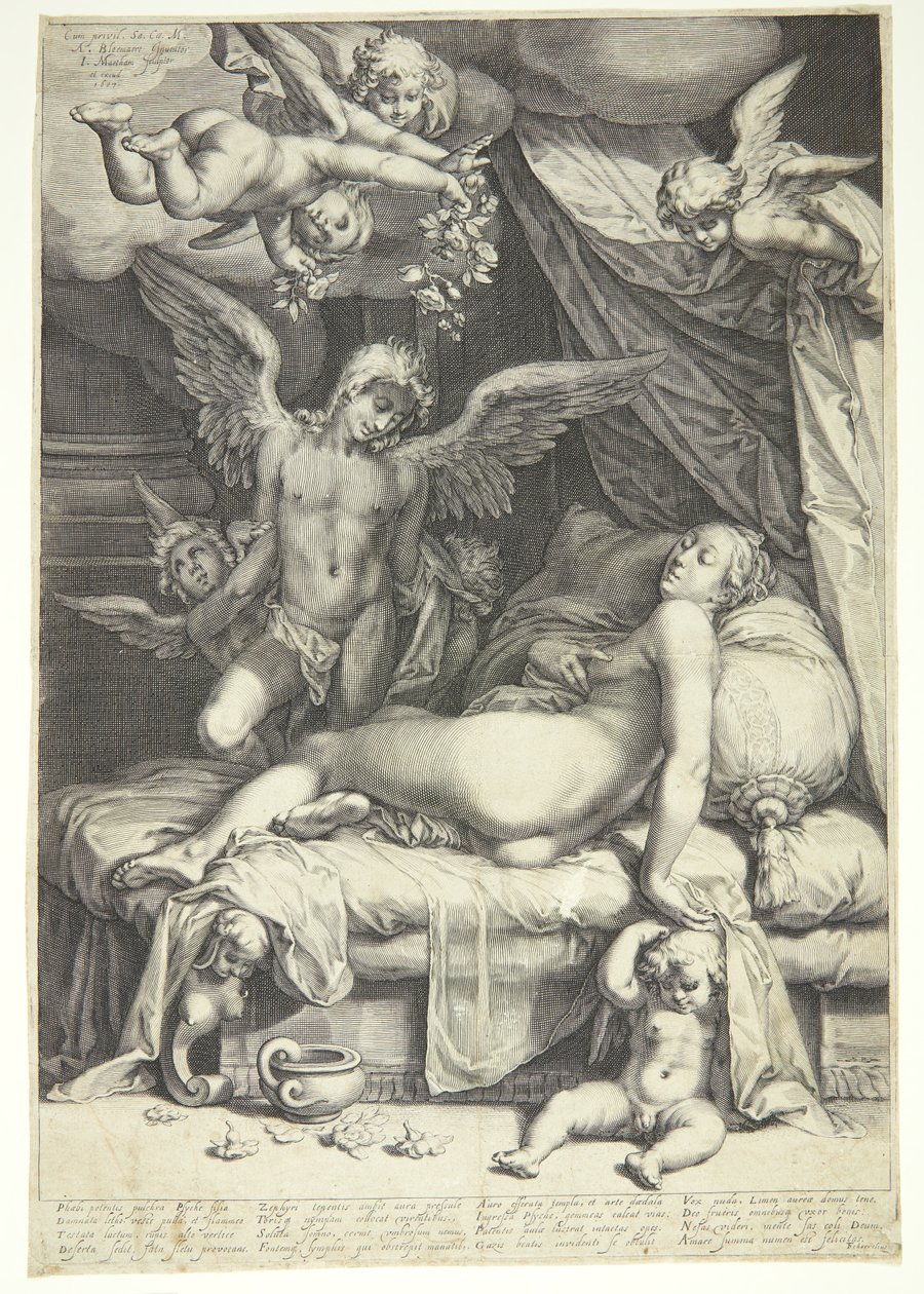 Amor og Psyche af Jacob Matham