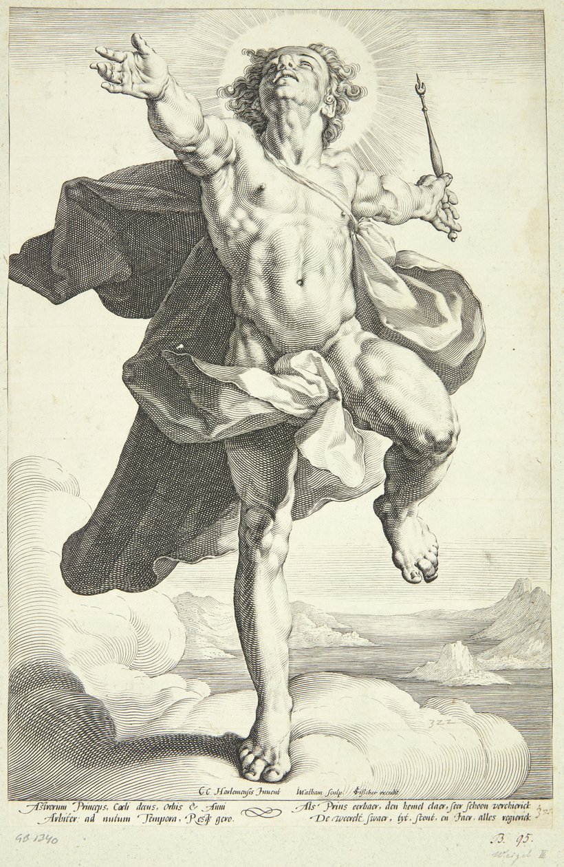 Apollo som Sol af Jacob Matham