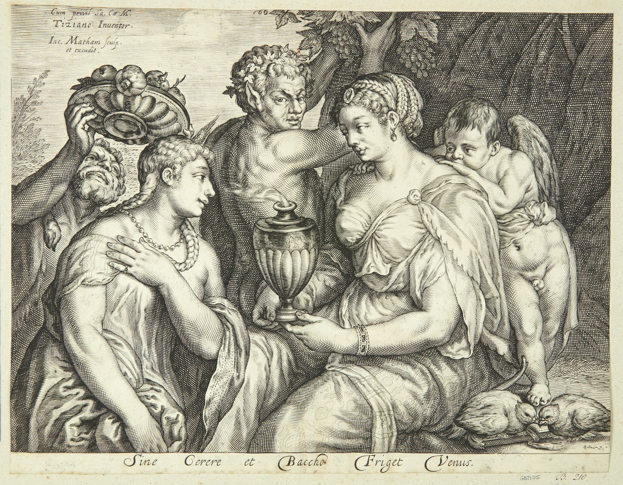 Ceres, Bacchus og Venus af Jacob Matham