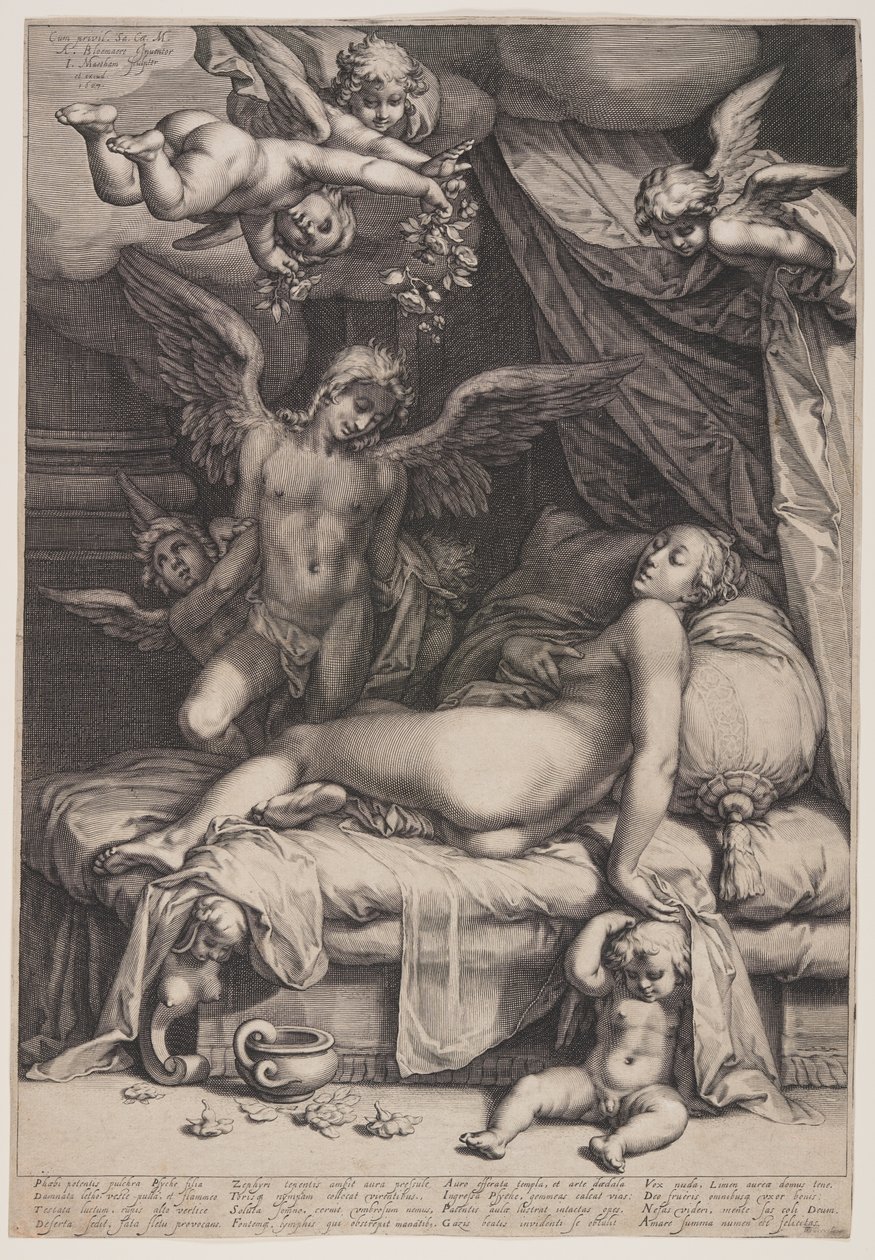Amor og Psyke af Jacob Matham