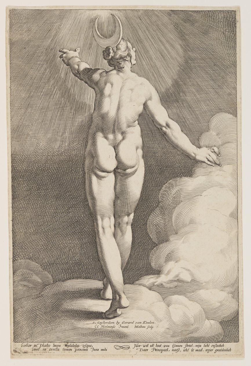 Diana i skyerne af Jacob Matham
