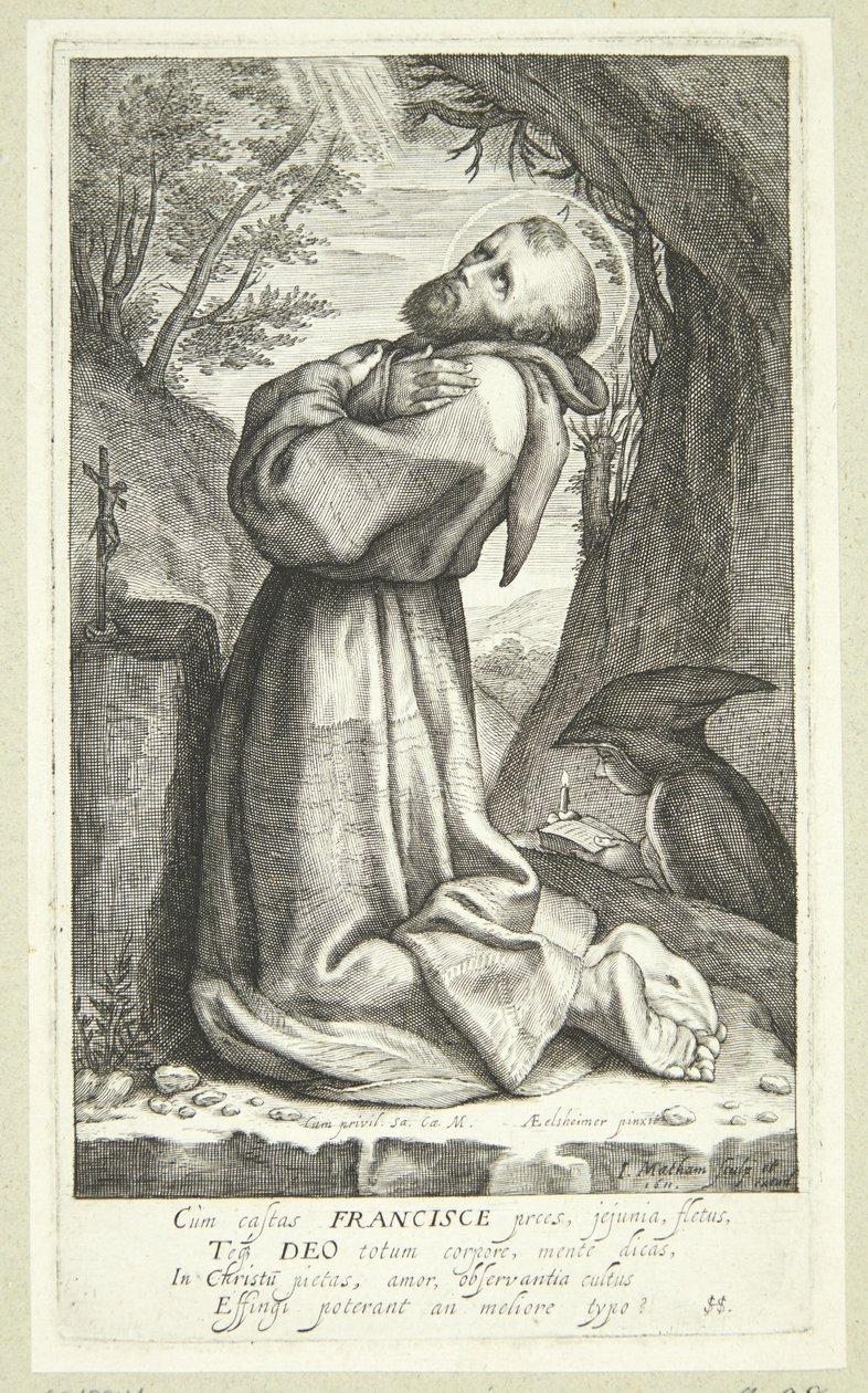 Frans af Assisi af Jacob Matham