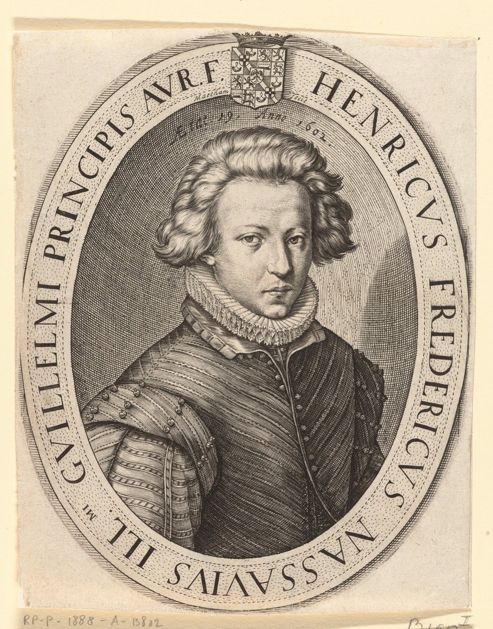 Frederik Henrik, prins af Oranien i 1602 af Jacob Matham