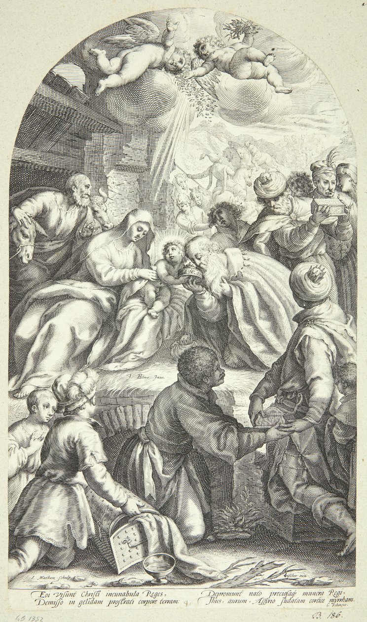 Kongernes tilbedelse af Jacob Matham