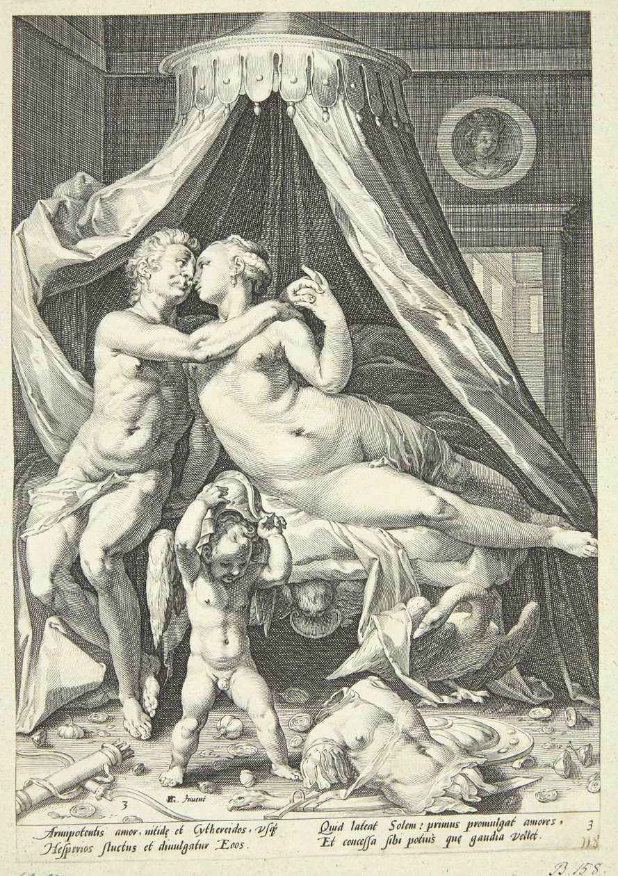Mars og Venus af Jacob Matham