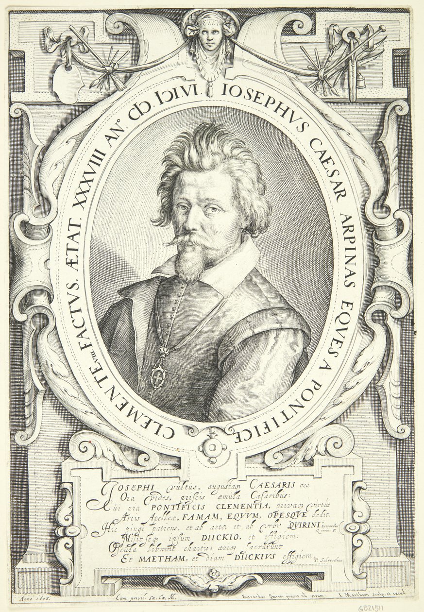 Portræt af Giuseppe Cesari af Jacob Matham