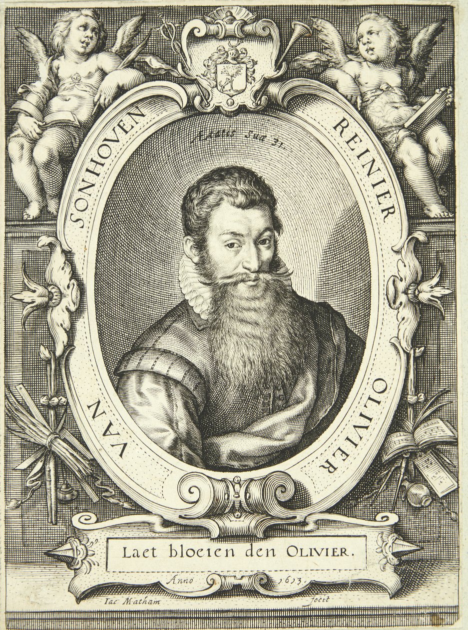 Portræt af Reinier Olivier van Sonhoven af Jacob Matham