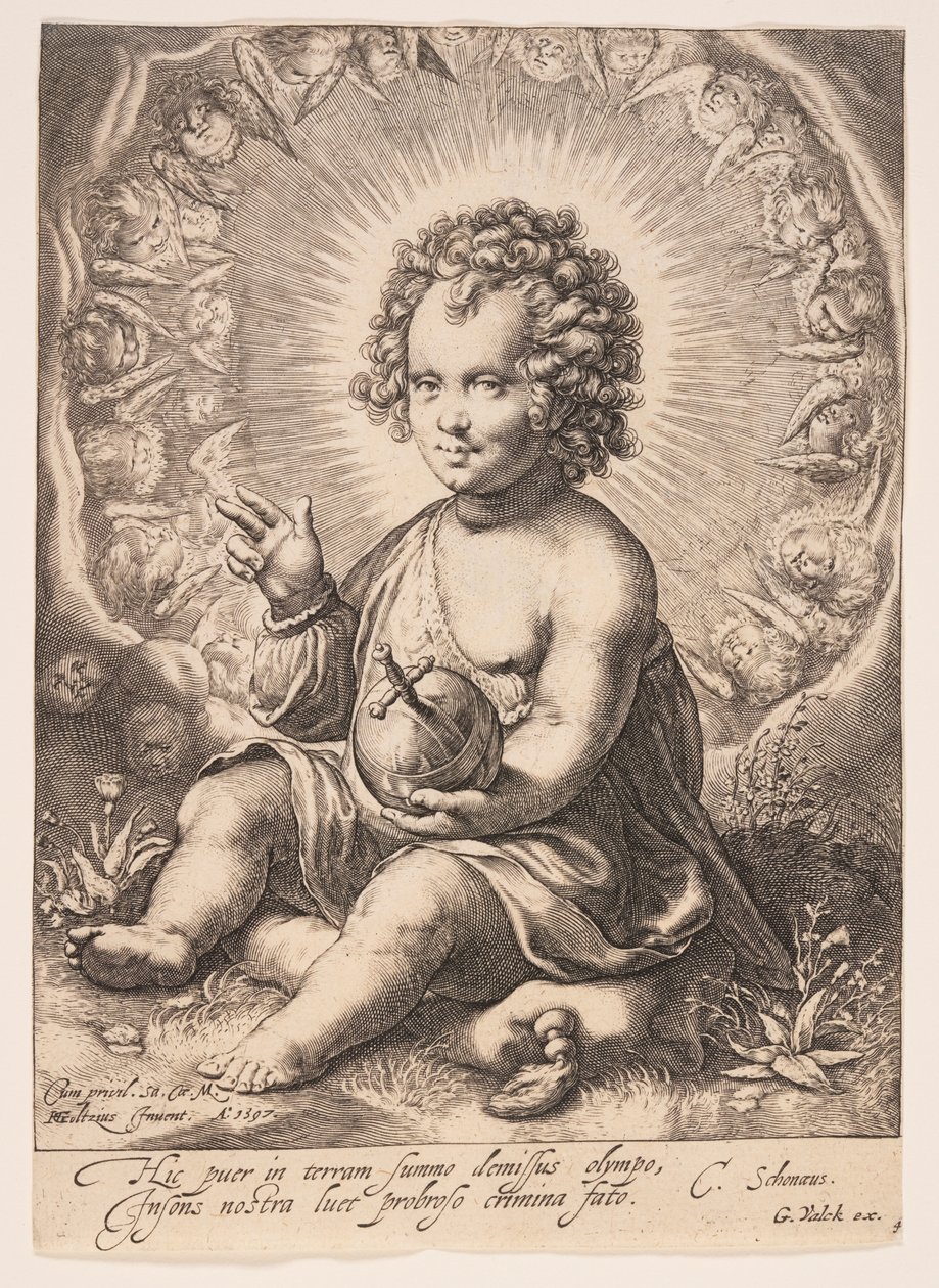Salvator Mundi af Jacob Matham