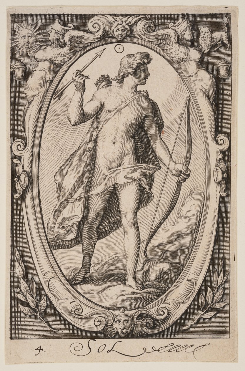 Sol, fra De syv planeter af Jacob Matham