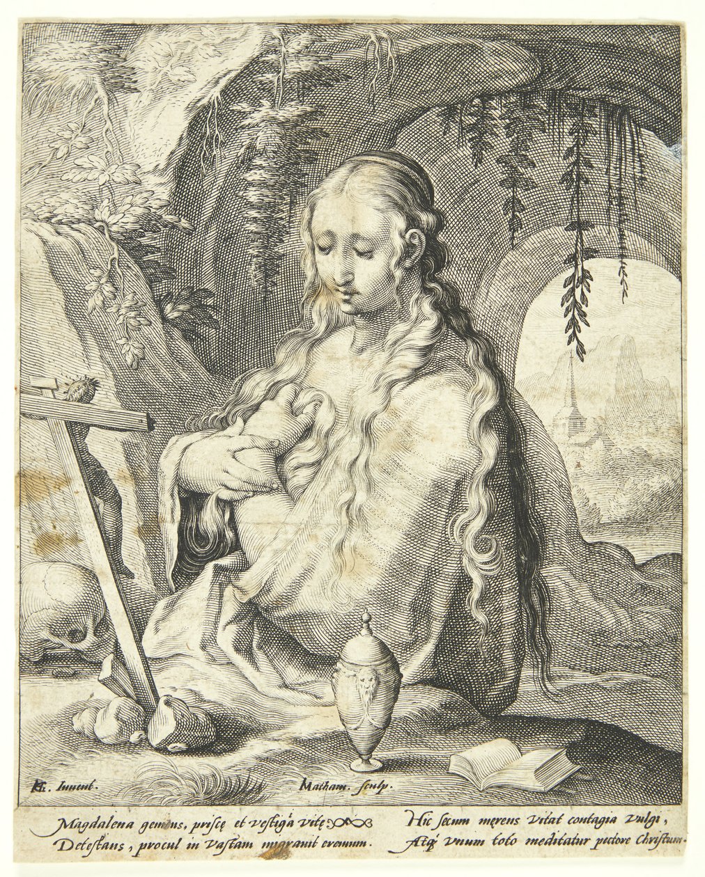 Sankt Maria Magdalene angrende af Jacob Matham