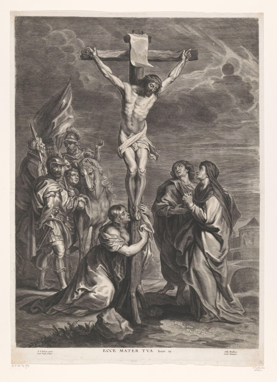 Kristus på korset Ecce mater tua (titel på objekt) af Jacob Neefs