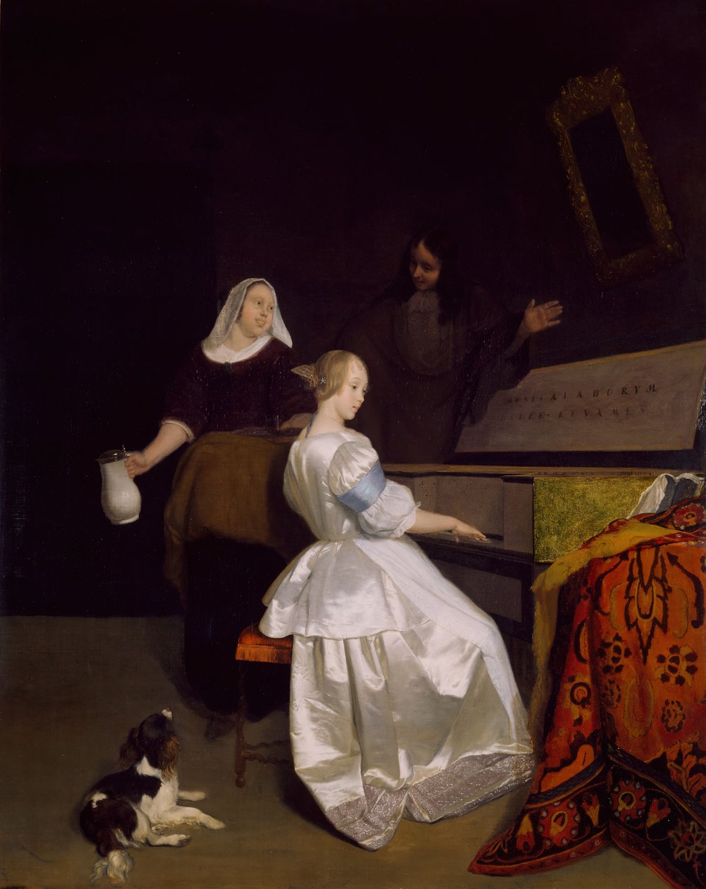 Musiktimen, 1670-72. af Jacob Lucasz Ochtervelt