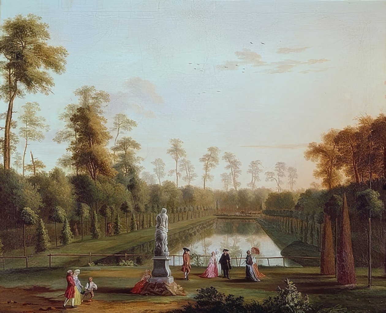 Poolen i zoologisk have af Jacob Philipp Hackert