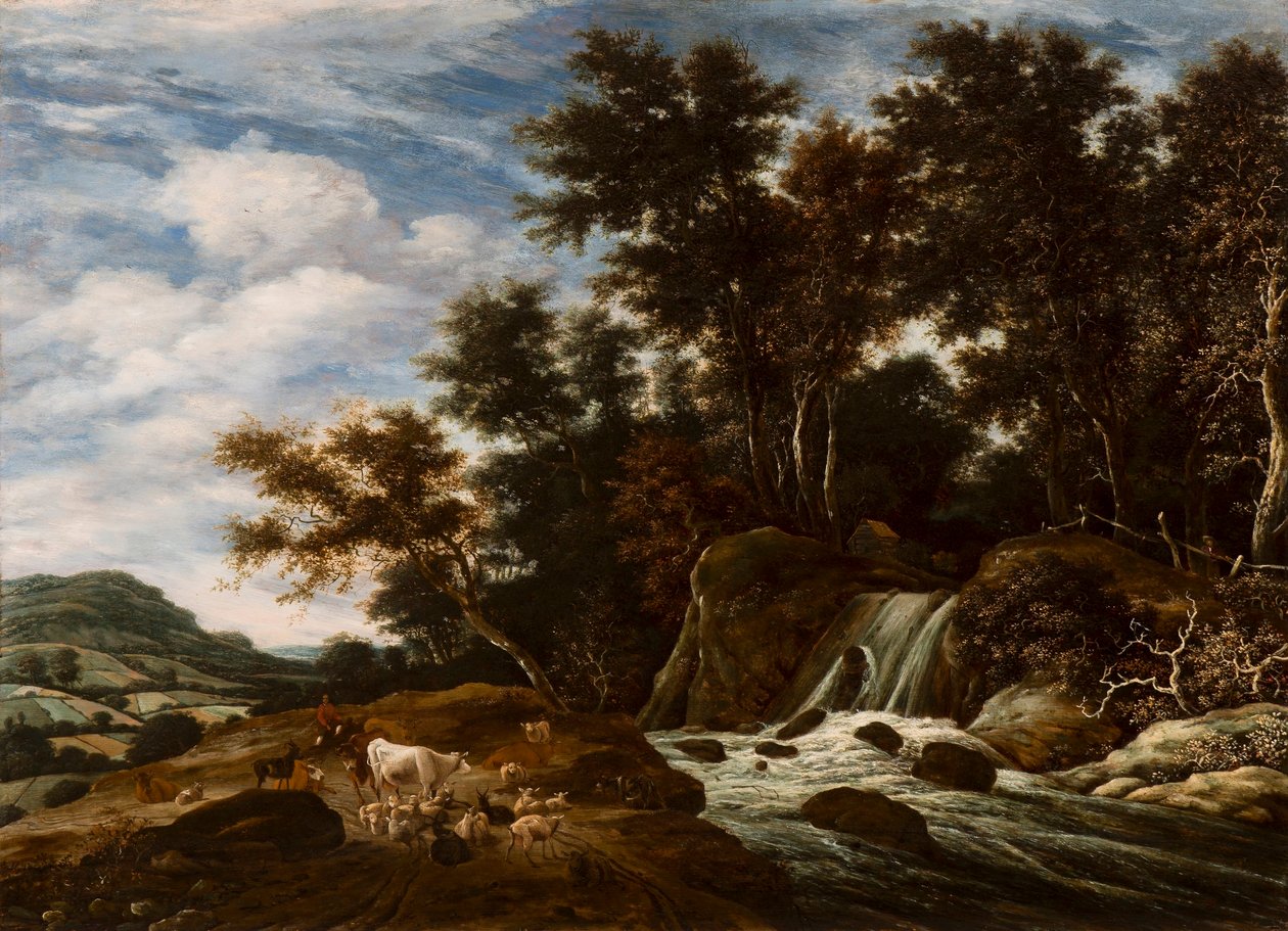 Kaskaden af Jacob Salomonsz van Ruysdael