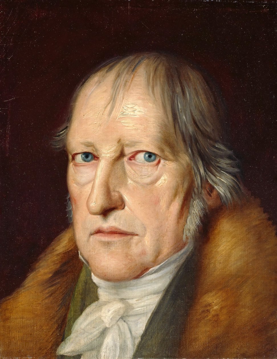 Portræt af Georg Wilhelm Friedrich Hegel (1770-1831), af Schlesinger, Jakob (1792-1855). Olie på lærred af Jacob Schlesinger