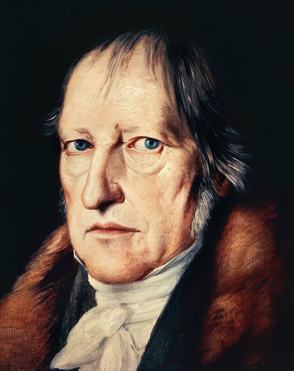 Portræt af Georg Wilhelm Friedrich Hegel af Jacob Schlesinger