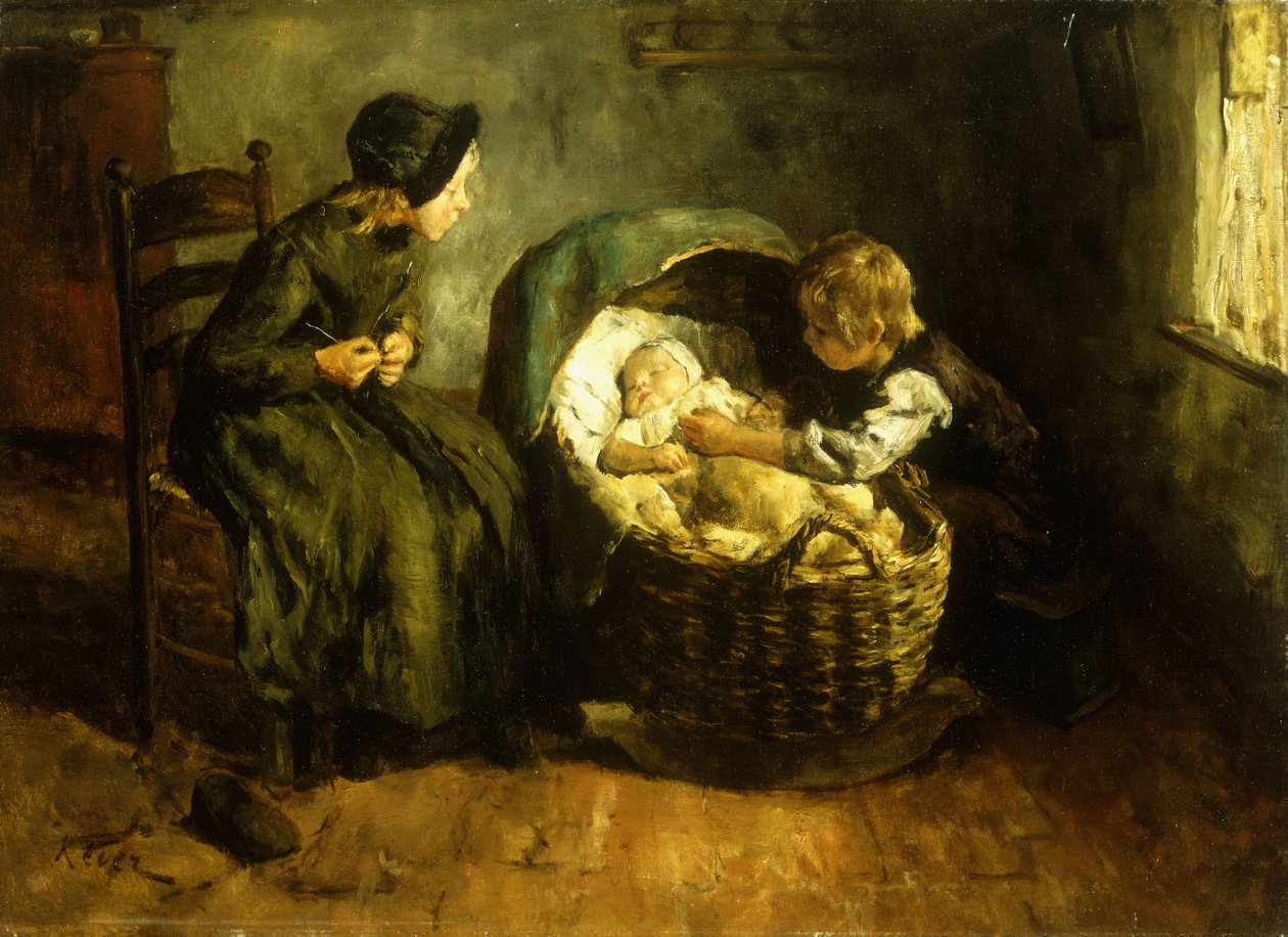 Holder øje med baby, af Jacob Simon Kever