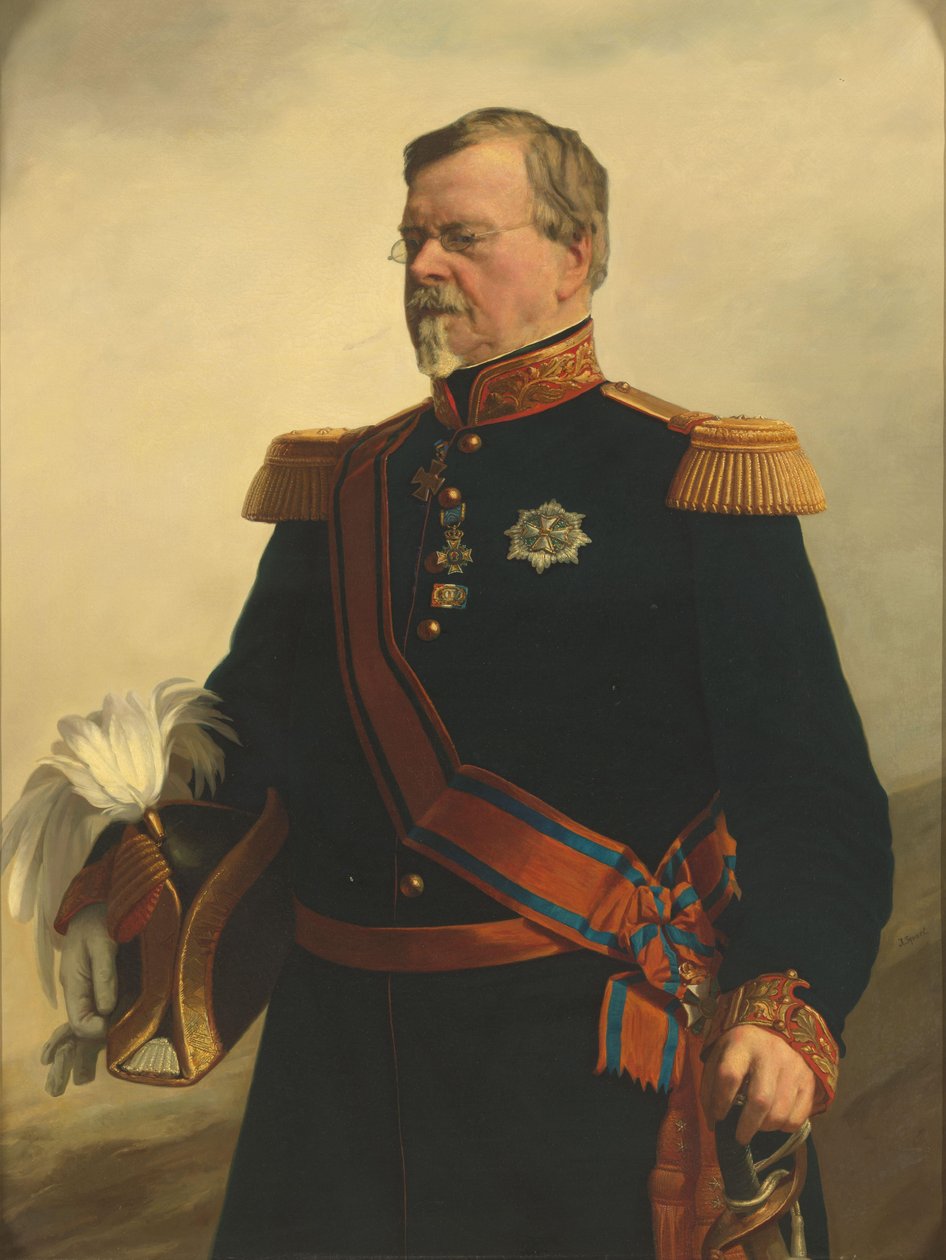 Bernhard (1792-1862), hertug af Sachsen-Weimar. General i hollandsk tjeneste af Jacob Spoel