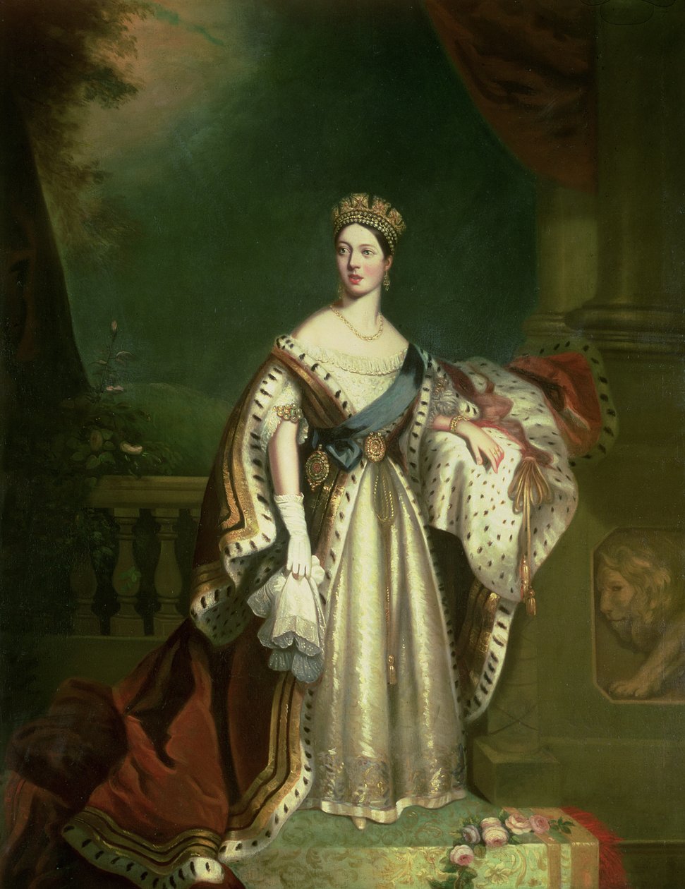 Dronning Victoria (1819-1901) 1867 af Jacob Thompson