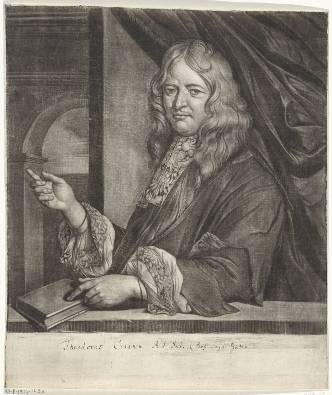 Portræt af Theodorus Craanen af Jacob Toorenvliet