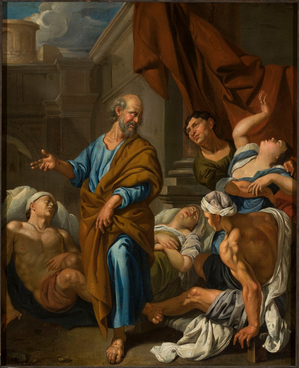 Sankt Peter helbreder de syge af Jacob Toorenvliet