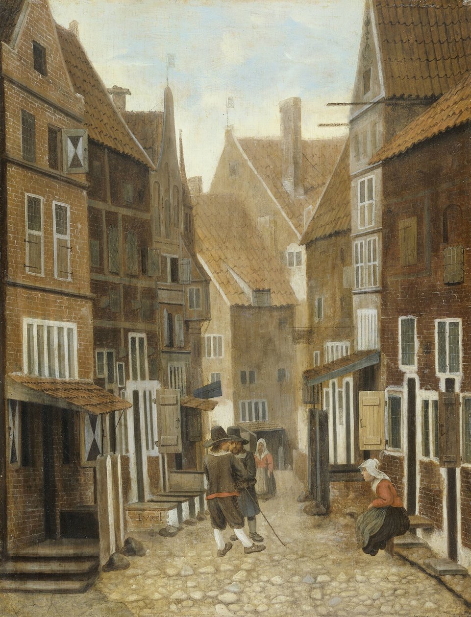 Udsigt over en by af Jacob Vrel