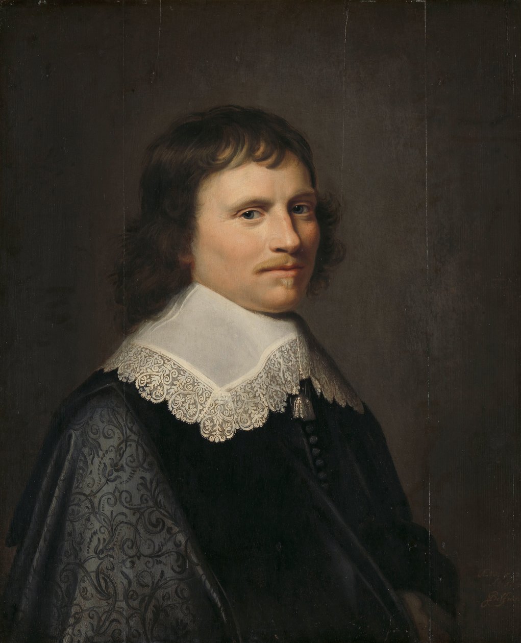 Portræt af en mand, menes at være Salomon van Schoonhoven (1617-1653), lordløjtnant af Putten af Jacob Willemsz. Delff (II)