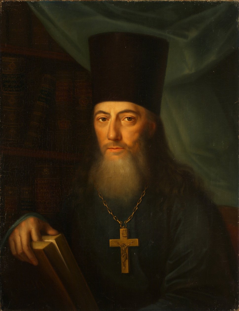 Portræt af forfatteren Ioann Ioannovich Krasovsky 1746-1811, 1819 af Jacob Zalessky