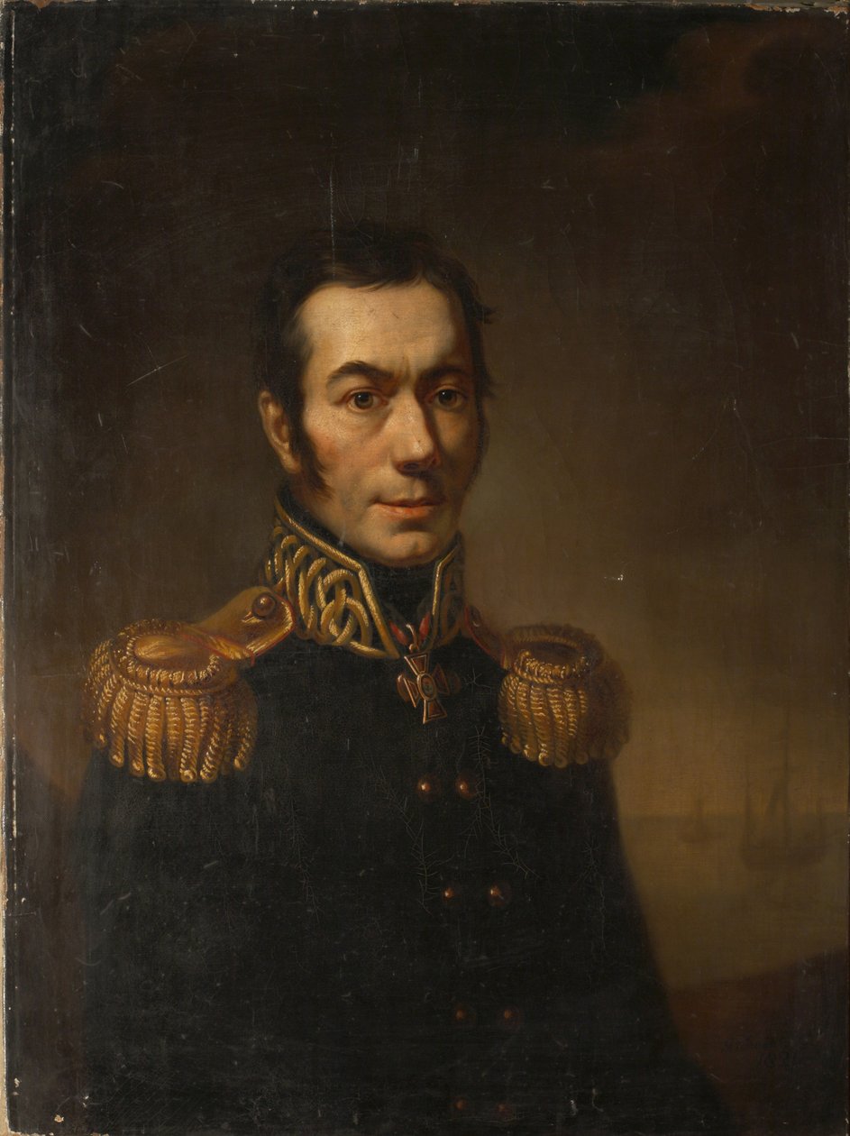 Portræt af forfatteren Platon Yakovlevich Gamaleya 1766-1817, 1821 af Jacob Zalessky