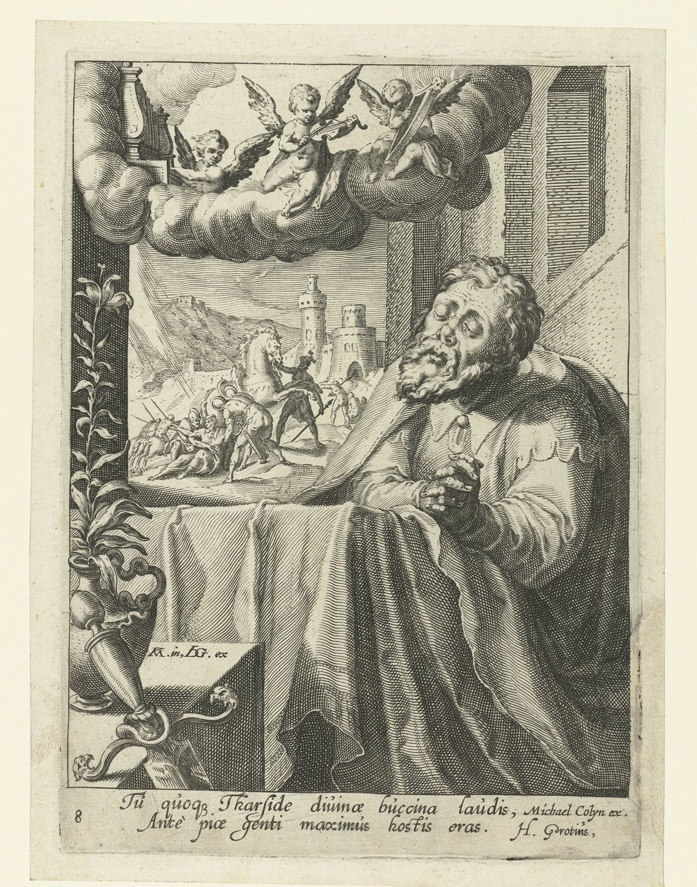 Paulus som en angrende synder Otte angrende syndere fra Det Gamle og Nye Testamente (serietitel) af Jacob de Gheyn (II) (workshop of)