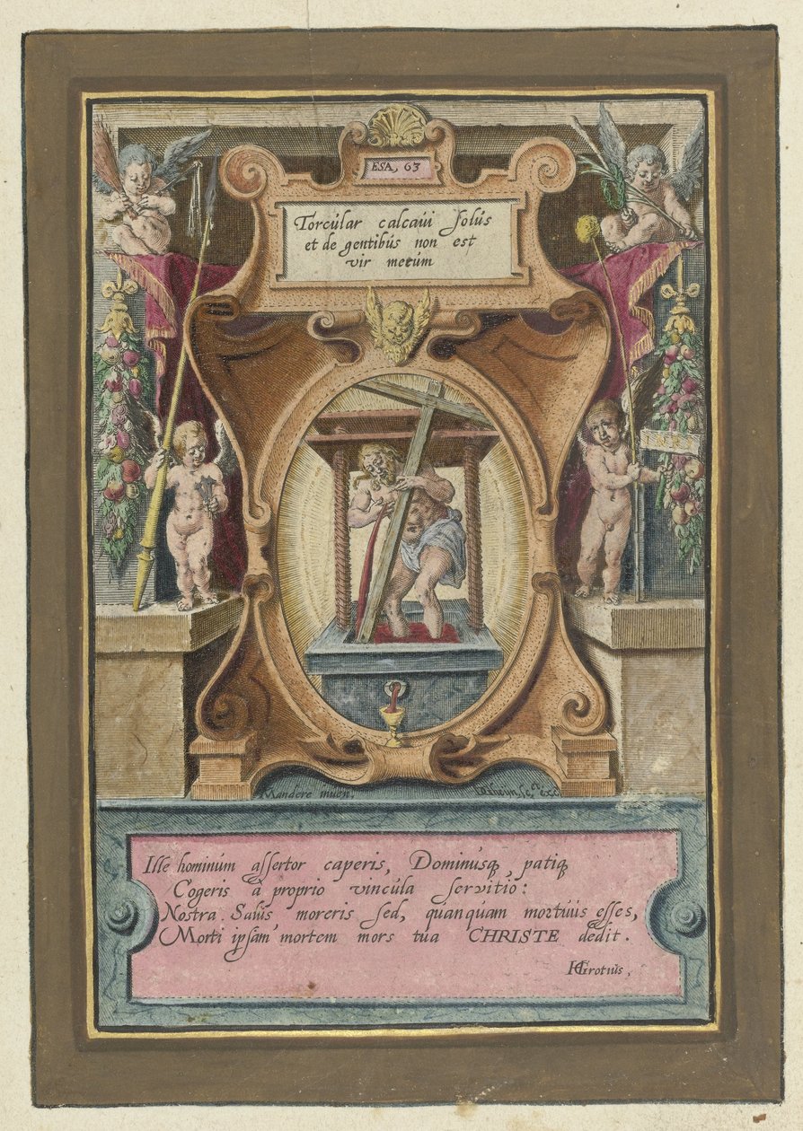 Kristus i vinpressen Passion of Christ (serietitel) af Jacob de Gheyn (II)