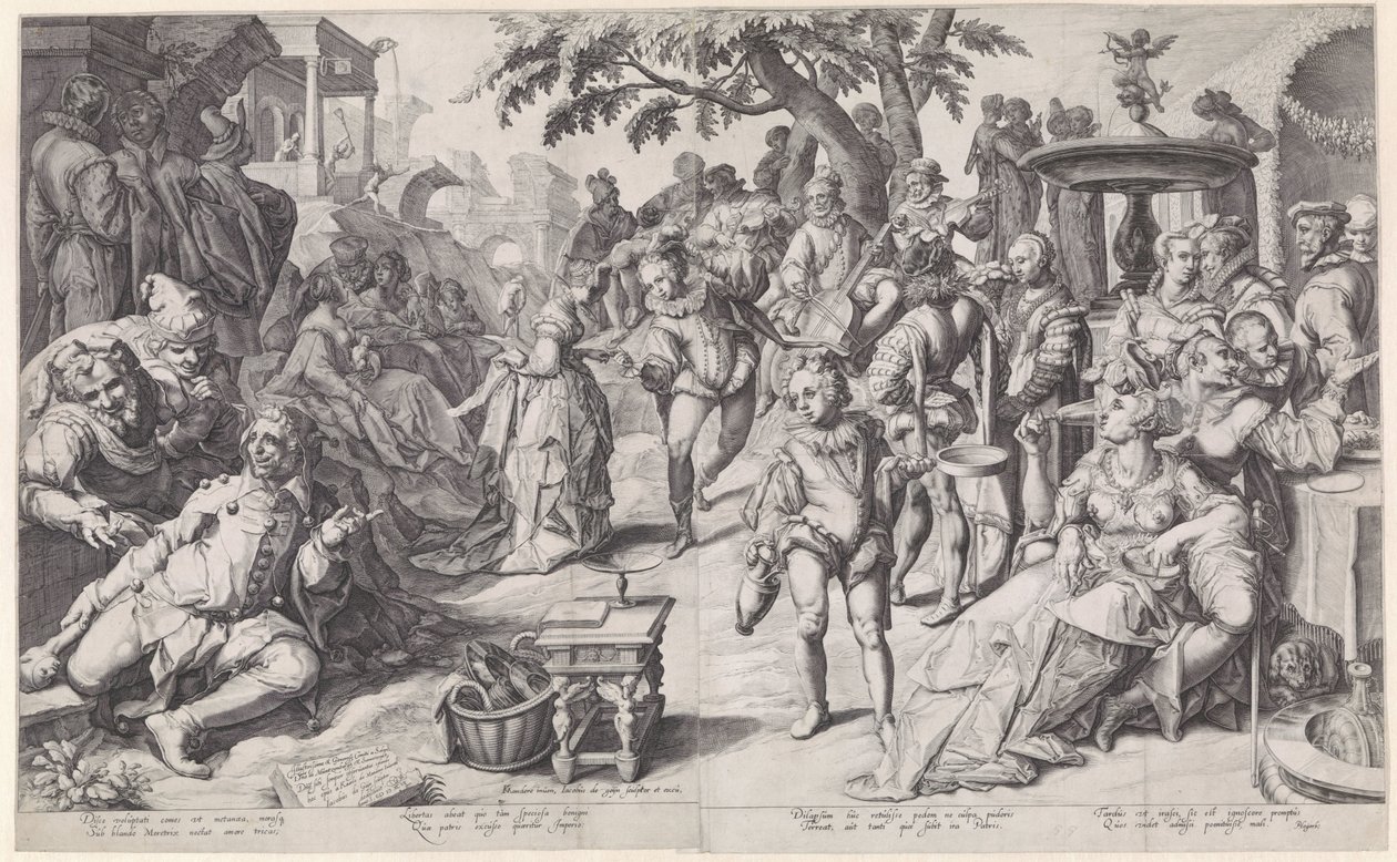 Den fortabte søn spilder sine penge af Jacob de Gheyn (II)