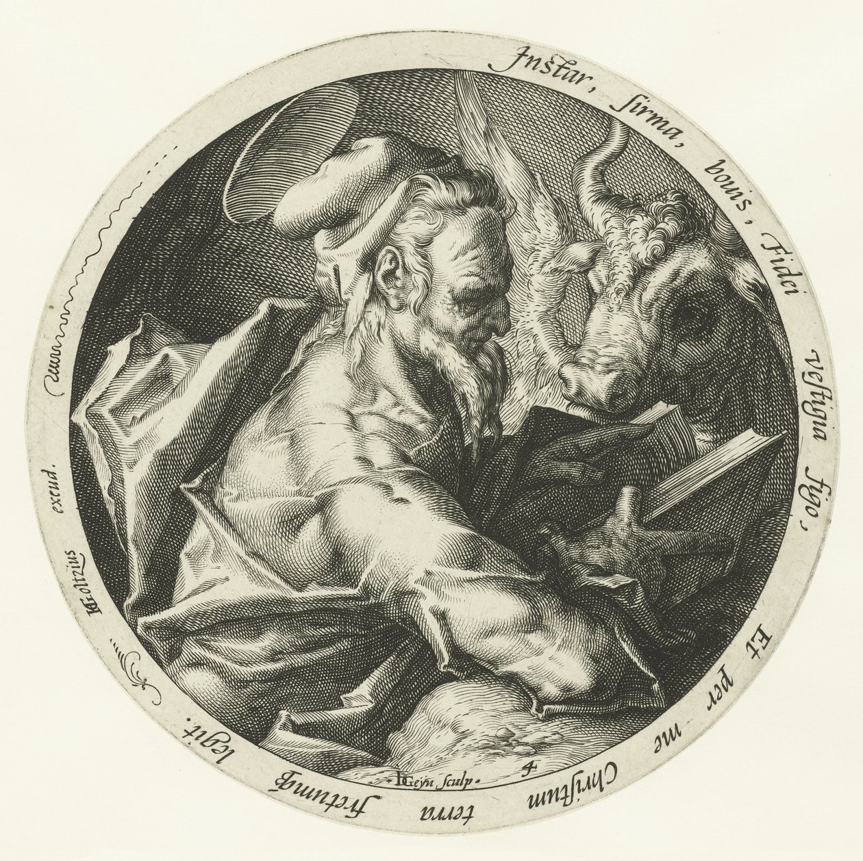 Evangelist Luke De fire evangelister (serietitel) af Jacob de Gheyn (II)