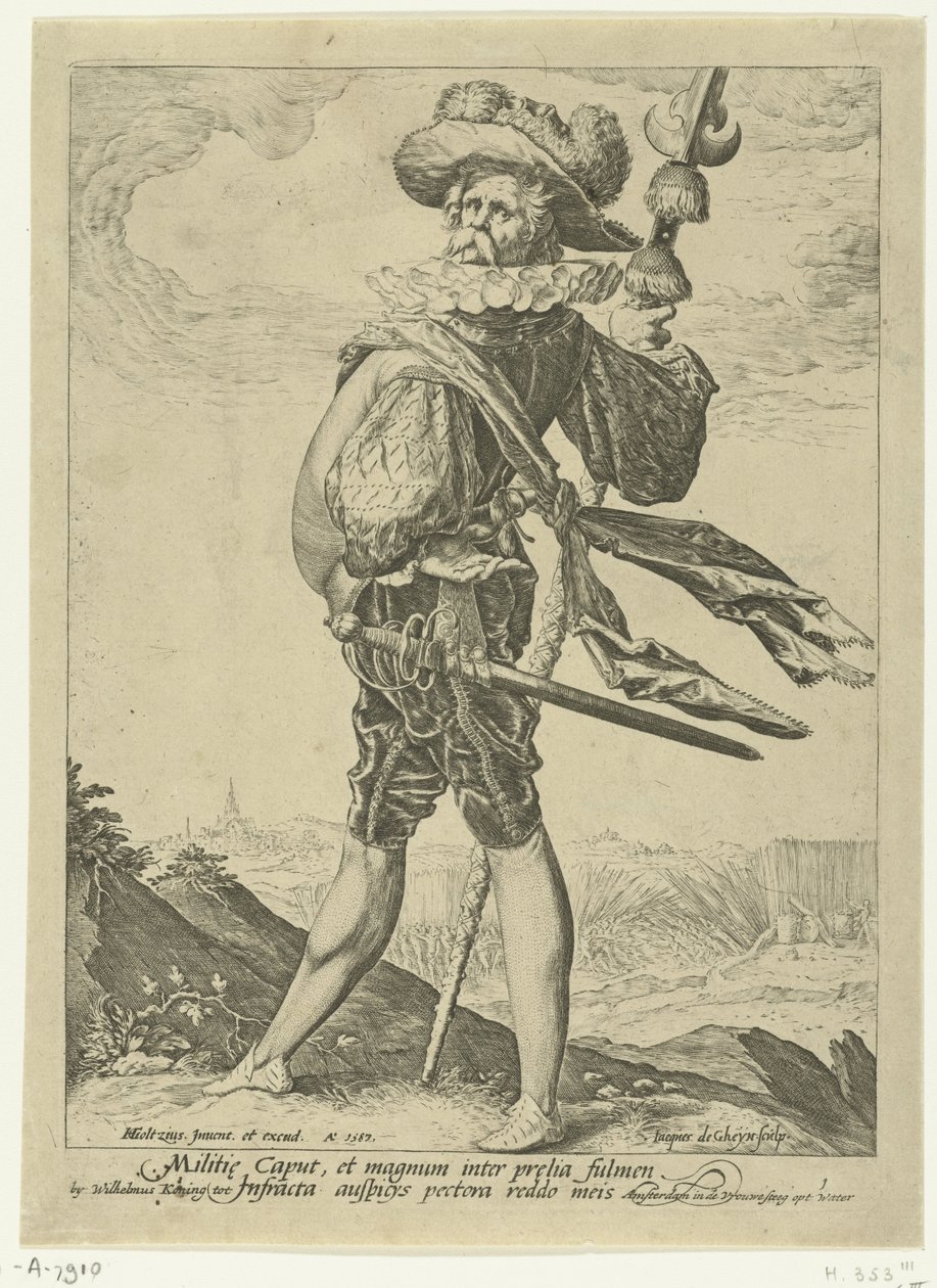 Oberst Officerer og soldater (serietitel) af Jacob de Gheyn (II)