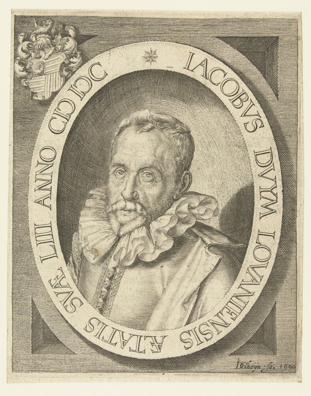Portræt af Jacobus Duym i en alder af 53 år af Jacob de Gheyn (II)
