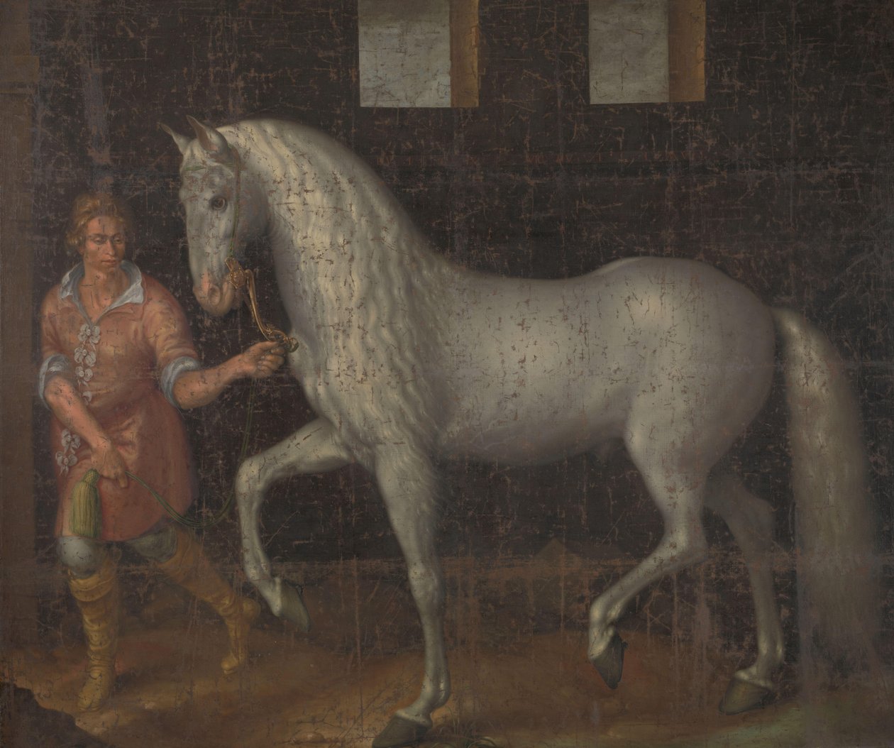 Spansk krigshest En spansk krigshest fanget af Lodewijk Gunther van Nassau fra ærkehertug Albert af Østrig i slaget ved Nieuwpoort og præsenteret for prins Maurits af Jacob de Gheyn (II)