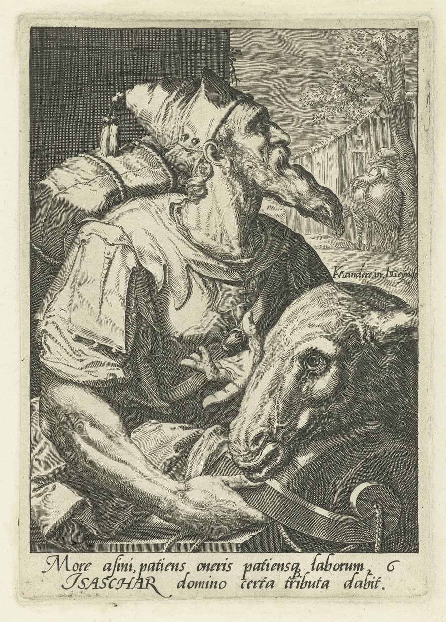 Stamfader Issachar Israels forfædre (serietitel) De tolv sønner af Jakob (serietitel) af Jacob de Gheyn (II)