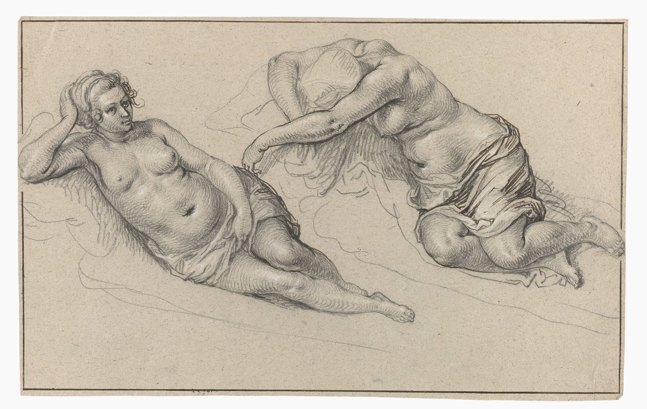 To undersøgelser af en nøgen kvinde af Jacob de Gheyn (II)