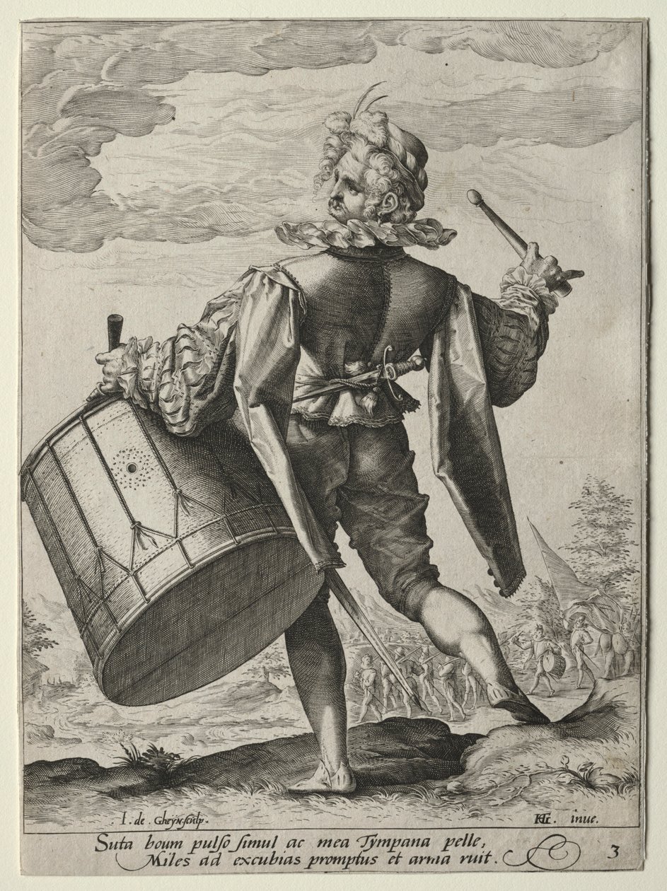Trommeslager, 1587. af Jacob de Gheyn II