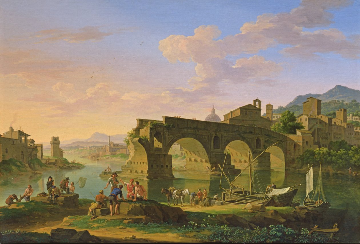 Ponte Rotto i Rom af Jacob de Heusch